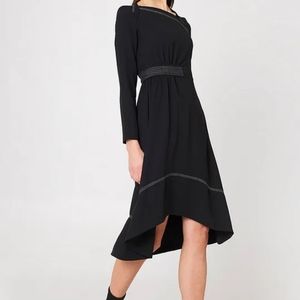 Midi Dress with Contrasting Seams